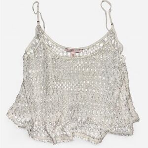 Victoria's Secret Pink and Cream Crochet Top